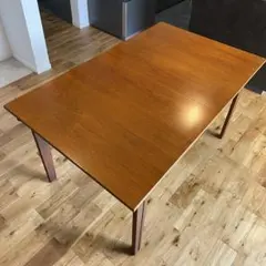 北欧ヴィンテージ　ダイニングテーブル　チーク　ドローリーフ　エクステンション