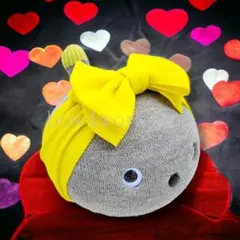 NICOBO（ニコボ）のアクセサリーハンドメイド ビッグリボンバンドイエローのサムネイル