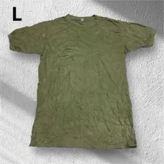 希少✨ミリタリー Tシャツ 丸胴シングルステッチ オリーブ L相当 GCT