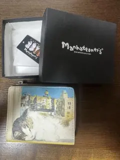 Manhattaner's 二つ折り財布 猫柄 箱付きのサムネイル