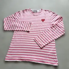 PLAY COMME des GARÇONS ストライプ長袖Tシャツボーダー S
