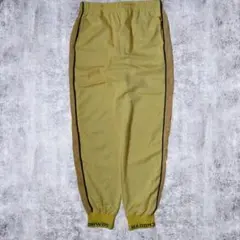 【古着】 トラックパンツ ジャージ ライン ウエストドローコード 裾リブ レトロ