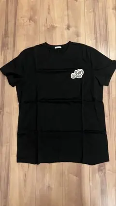 MONCLER 黒 Tシャツ ダブルロゴパッチ　Tシャツ　美品