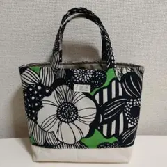 トートバッグ アートフラワー柄