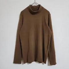 【UNIQLO】（M）ソフトタッチタートルネックシャツ/インナー/重ね着ニット