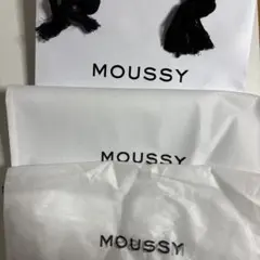 MOUSSY ホワイト トートバッグ