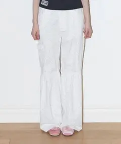 新品タグ付】idea luce サテンジョガーパンツ ピンク M-L - メルカリ