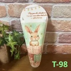 デコパージュ　ハンドメイド　キッチンバサミホルダー　うさぎちゃん&プレゼント