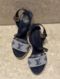 Louis Vuitton ネイビー サンダル