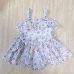 petit main 花柄 ワンピース水着 120cm