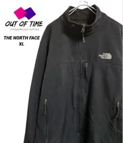 THE NORTH FACE ソフトシェルジャケット ブラックXL刺繍ロゴ