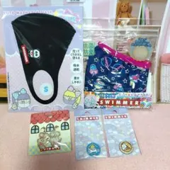 SWIMMER マスク　バッジ　イヤリング　スイマー　グッズ　セットのサムネイル