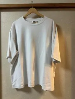 ユニクロU エアリズムコットンオーバーサイズTシャツ/5分袖 白 4XLのサムネイル