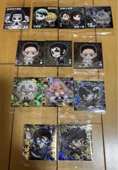 鬼滅の刃デフォルメシールウエハース 其ノ十四「冨岡義勇」14-28 他12枚