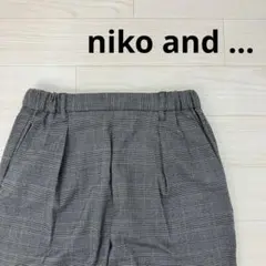 niko and ... ニコアンド カジュアルパンツ チェック柄 M