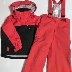 美品　DESCENTE デサント　キッズ　スキーウェア　２点セット　赤　130