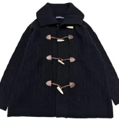 【美品/L】ラルフローレン　ケーブルニット　カシミヤ混　ダッフル　カーディガン