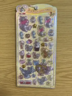 正規品　うるちゅる　POP シール　トムとジェリー　黄色　トムジェリ