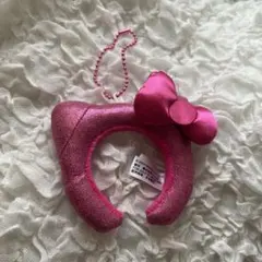 ユニバ キティーカチューシャミニキーホルダー