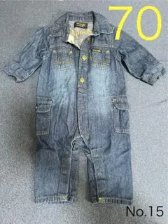 Wrangler デニムロンパース 70サイズ