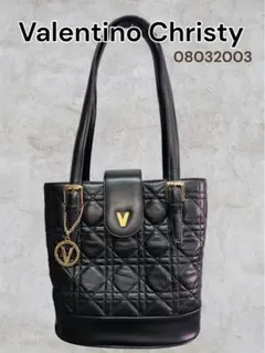 valentino christy キルティング トートバッグ レザーバッグ