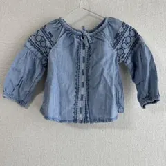 baby GAP デニムブルー ブラウス 12-18ヶ月