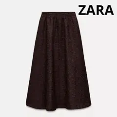 【未使用】ZARA⭐︎ミディ丈ジャガードスカート