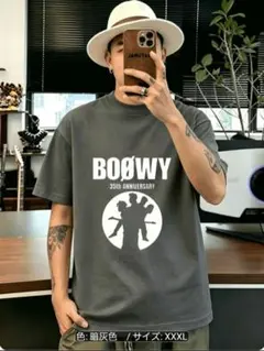 【新品】BOØWY 35th 記念 Tシャツ チャコールグレー XXXL