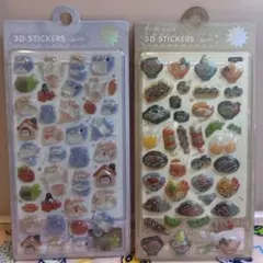 可愛い3Dステッカーセット 2シート
