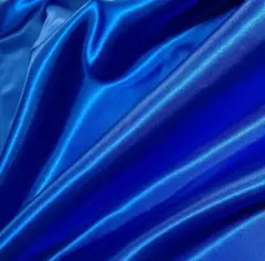 サテン生地 青 約300×92