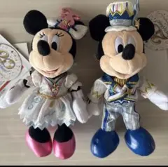 ディズニーシー 20周年 ミッキーミニーぬいぐるみバッジ新品未使用タグ付き