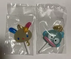 サンリオキャラクターズ　カラフルキャンディチャーム　ウサハナ ハンギョドン