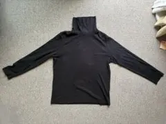 ユニクロ ヒートテック タートルネック 長袖 Lサイズ ブラック 通常タイプ