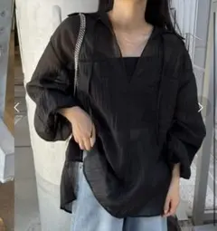 CIAOPANIC TYPYシアー 長袖 シャツ ブラック ONE SIZEのサムネイル