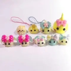 ほっぺちゃん 9点セット ストラップ サン宝石 当時物 平成 女児