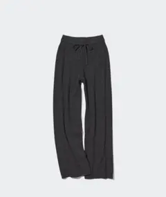 UNIQLO ユニクロ　ウォッシャブルニットリブパンツ　ダークグレー　XLサイズ