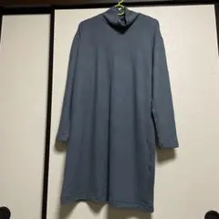 ユニクロ　タートルネックニット　チュニック　ワンピース