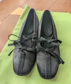 【1度のみ着用★】Le Talon Lダブルリボンバレリーナ　22センチ