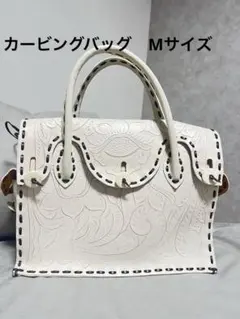 【美品】グレースコンチネンタル　カービングバッグ