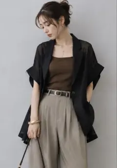 最終価格❗️美品‼️Elura 長袖シャツ ブラウス＆パンツセット - メルカリ