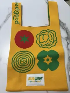 SUBWAY エコバッグ ニットバッグ