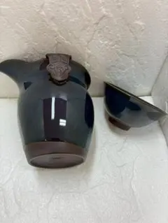 ♥【472】宜興紫砂壺　落款あり　茶海・茶杯セット