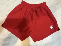 DESCNTE 赤いパンツ EXECUTIVE ロゴ入り