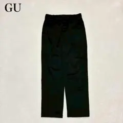 【ジーユー】ストレッチスリムチノパンツ(73)黒 ローライズ シンプル　綿