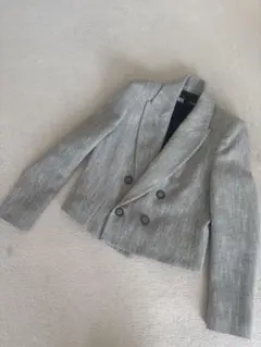ZARA ジャケット　ショート　グレー　S
