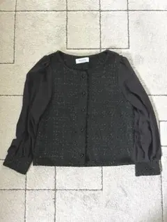 【美品】ボレロ 結婚式オケージョン カーディガン 羽織 ラメ M