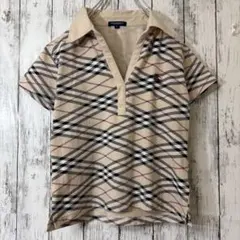 BURBERRY London チェック柄 ポロシャツ Lサイズ