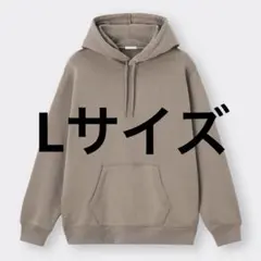 GU スウェットプルパーカ(長袖) カーキ　Lサイズ　裏起毛