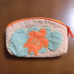 ハワイアンキルトポーチ（ホヌ）化粧ポーチ　ミニポーチ 土産　Hawaii キルト