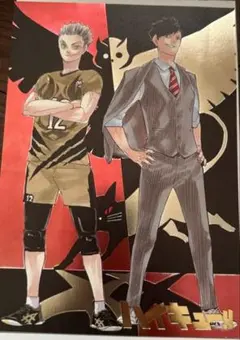 ハイキュー　箔押しイラストカードコレクション　2枚セット　木兎　黒尾